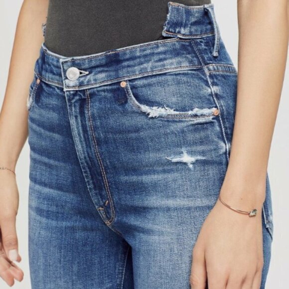 Mother Size 25 The Dazzler Shift in Your Treat or Mine Wash Destroyed Ankle Jean - Picture 3 of 15